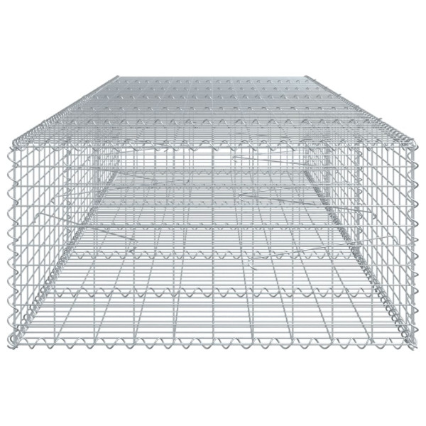 Cesta de gaviones con cubierta hierro galvanizado 300x100x50 cm M 4