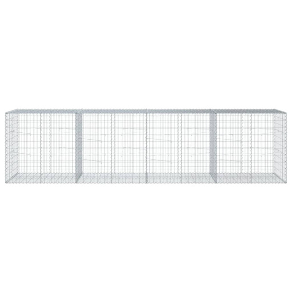 Cesta de gaviones con cubierta hierro galvanizado 400x100x100cm M 3