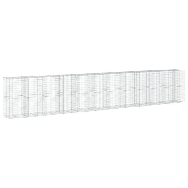 Cesta gaviones con cubierta hierro galvanizado 1150x100x200 cm M 2