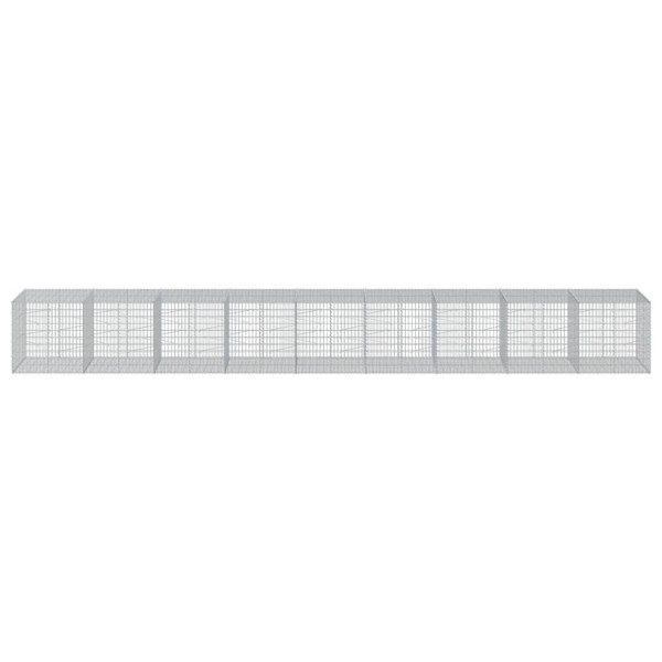 Cesta gaviones con cubierta hierro galvanizado 900x100x100 cm M 3