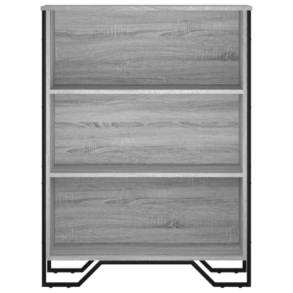 Estantería madera de ingeniería gris Sonoma 80x31x106 cm M 4
