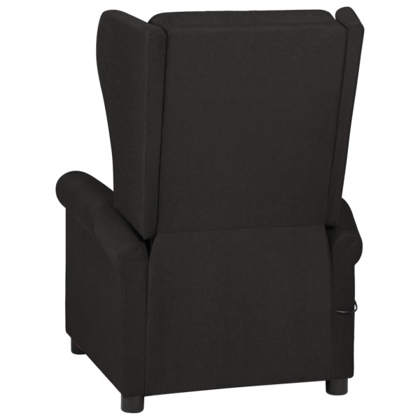 Sillón reclinable de tela negro M 4