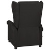 Sillón reclinable de tela negro 4