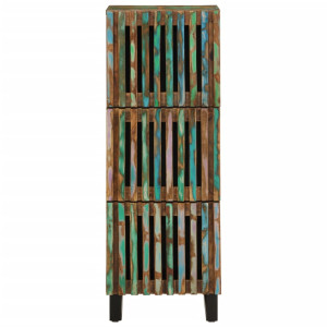 Aparador alto de madera maciza de acacia 40x34x110 cm H