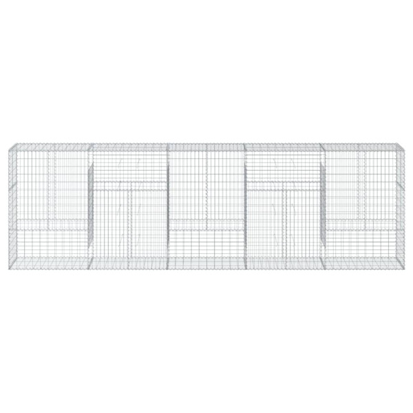 Cesto gabião com cobertura 500x50x150 cm ferro galvanizado M 3