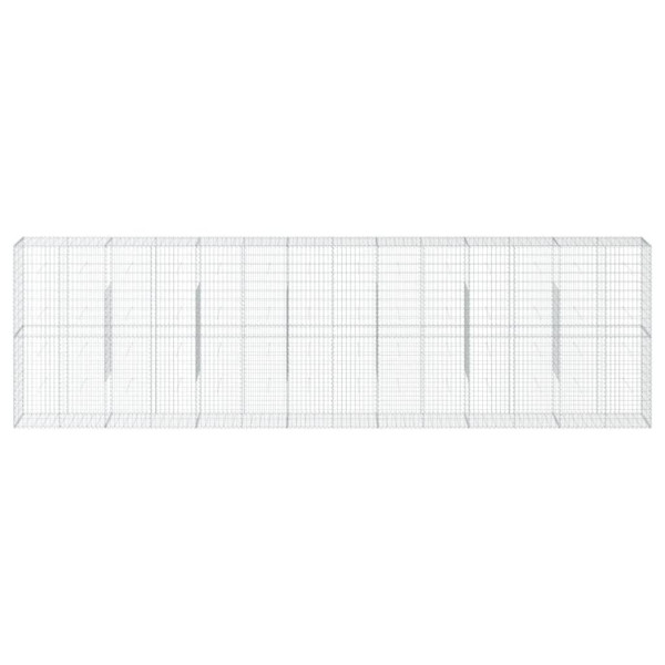 Cesta de gaviones con cubierta hierro galvanizado 700x50x200 cm M 3