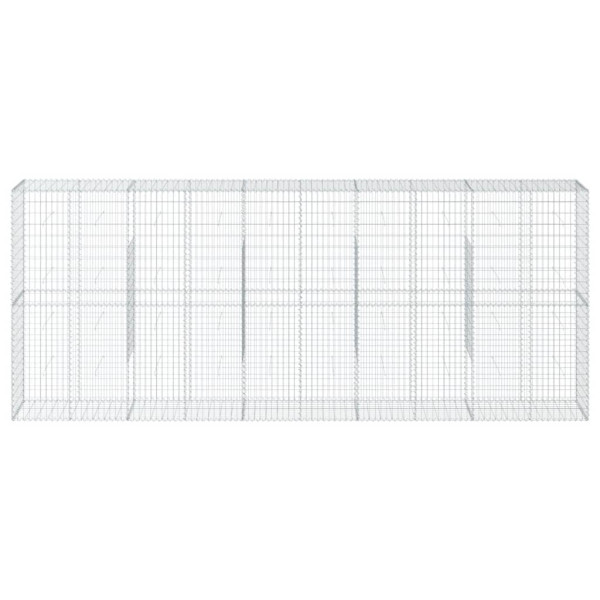 Cesta de gaviones con cubierta hierro galvanizado 500x50x200 cm M 3