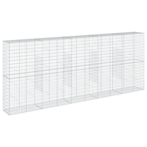 Cesta de gaviones con cubierta hierro galvanizado 500x50x200 cm M 5