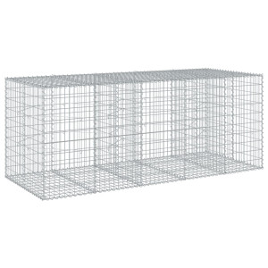 Cesta de gaviones con cubierta hierro galvanizado 250x100x100cm H