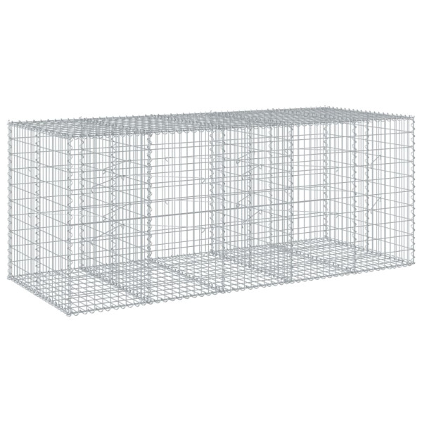 Cesta de gaviones con cubierta hierro galvanizado 250x100x100cm M 5