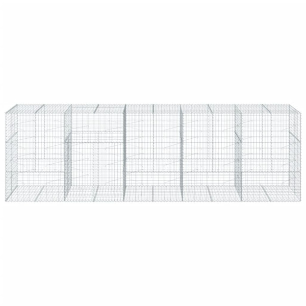 Cesto gabião com cobertura 500x100x150 cm ferro galvanizado M 3