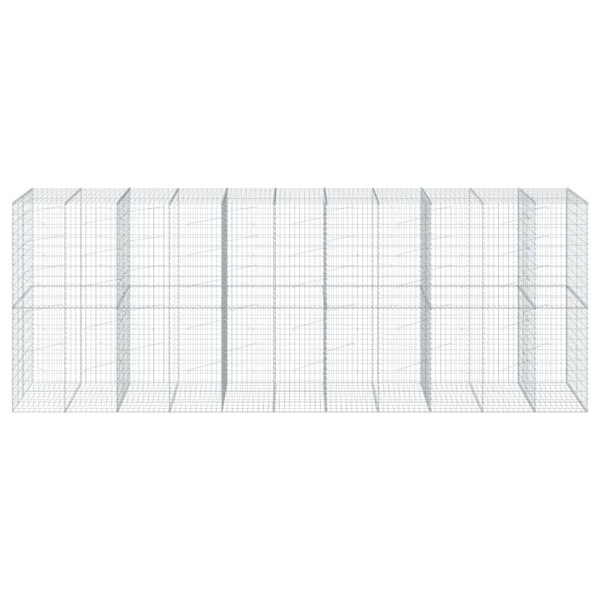 Cesta de gaviones con cubierta hierro galvanizado 550x100x200cm M 3