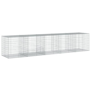 Cesta de gaviones con cubierta hierro galvanizado 500x100x100cm H