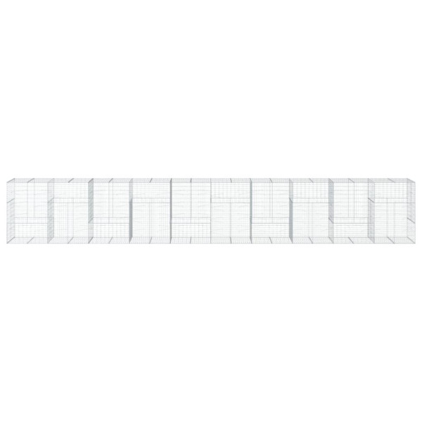 Cesta gaviones con cubierta hierro galvanizado 1000x100x150 cm M 3