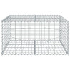 Cesta de gaviones con cubierta hierro galvanizado 100x100x50 cm 3