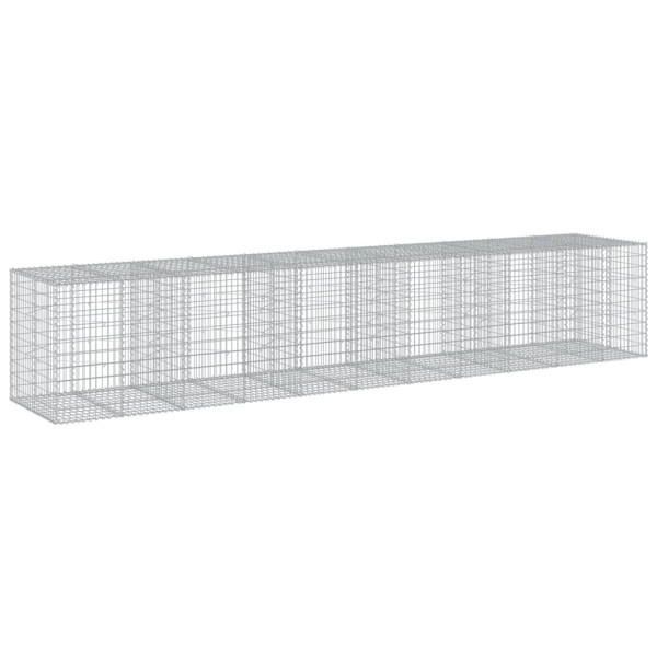 Cesta de gaviones con cubierta hierro galvanizado 550x100x100cm M 2