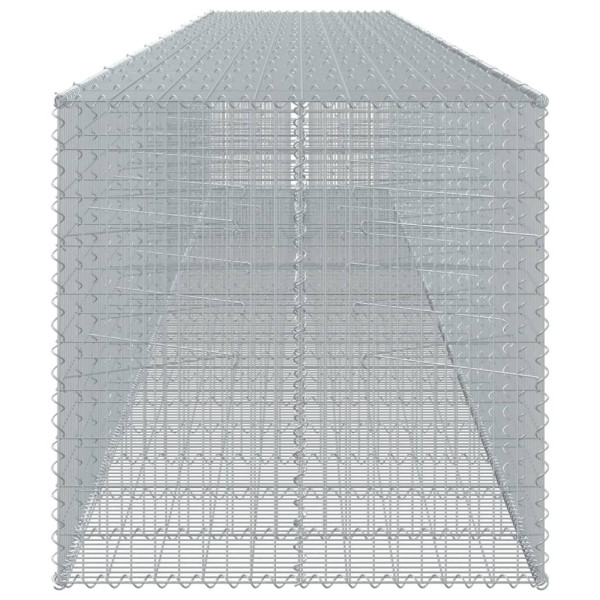Cesta de gaviones y cubierta hierro galvanizado 1050x100x100 cm M 4