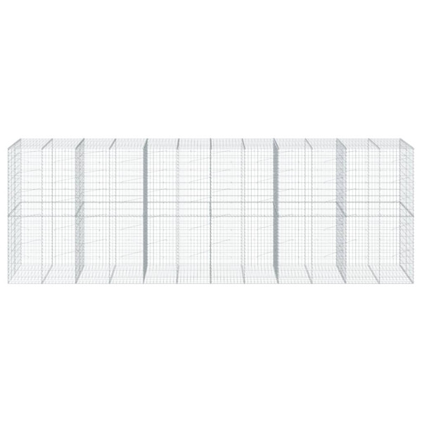 Cesto gabião com cobertura 600x100x200 cm ferro galvanizado M 3