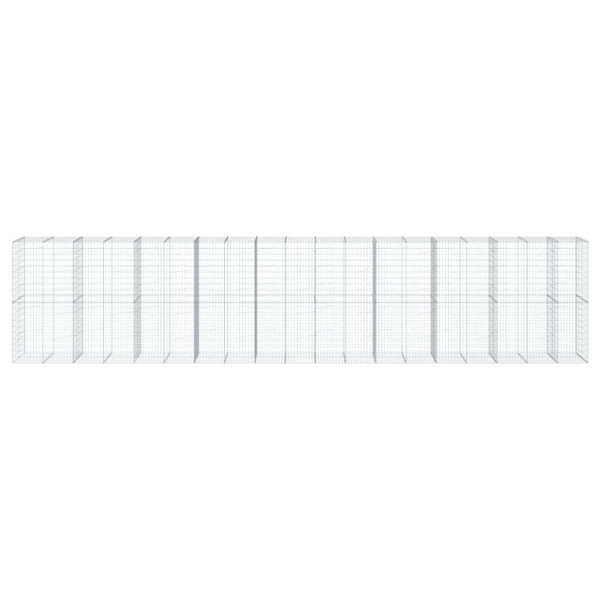 Cesta de gaviones con cubierta hierro galvanizado 950x100x200cm M 3