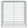 Cesta gaviones con cubierta hierro galvanizado 100x100x100 cm 4