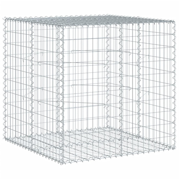 Cesto gabião com cobertura 100x100x100 cm ferro galvanizado M 5