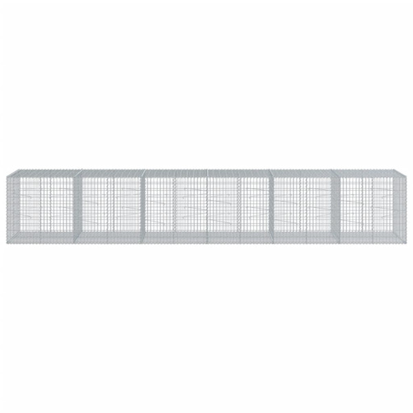 Cesta de gaviones con cubierta hierro galvanizado 600x100x100cm M 3