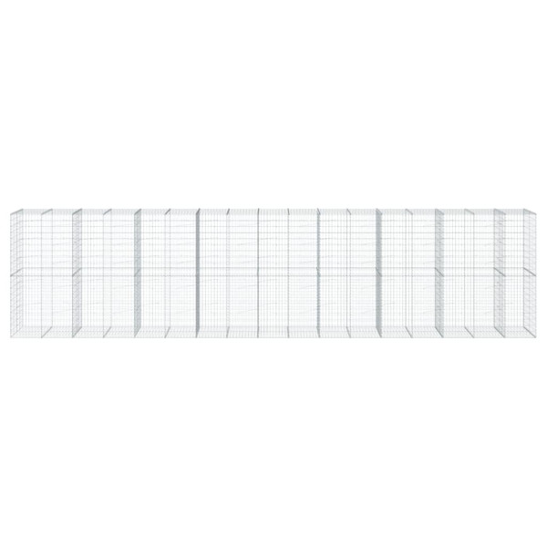 Cesta de gaviones con cubierta hierro galvanizado 850x100x200cm M 3