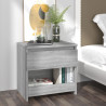 Mesitas noche 2 uds madera contrachapada gris Sonoma 40x30x39cm 2