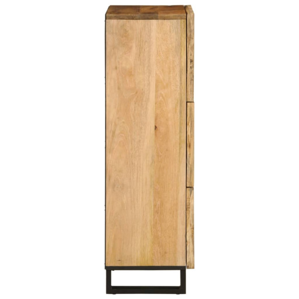 Aparador alto de madera maciza mango rugosa 40x34x110 cm M 4