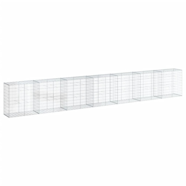 Cesto gabião com cobertura 700x50x100 cm ferro galvanizado M 2