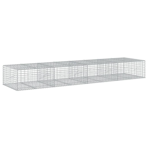 Cesta de gaviones con cubierta hierro galvanizado 400x100x50 cm M 2