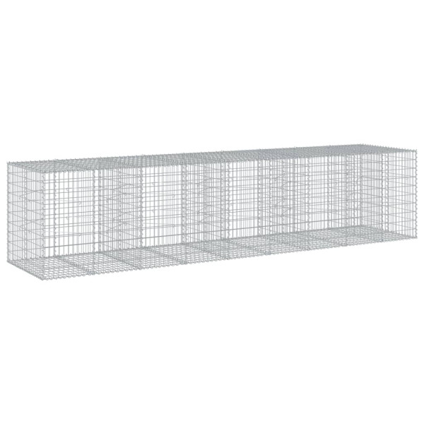Cesta de gaviones con cubierta hierro galvanizado 450x100x100cm M 2