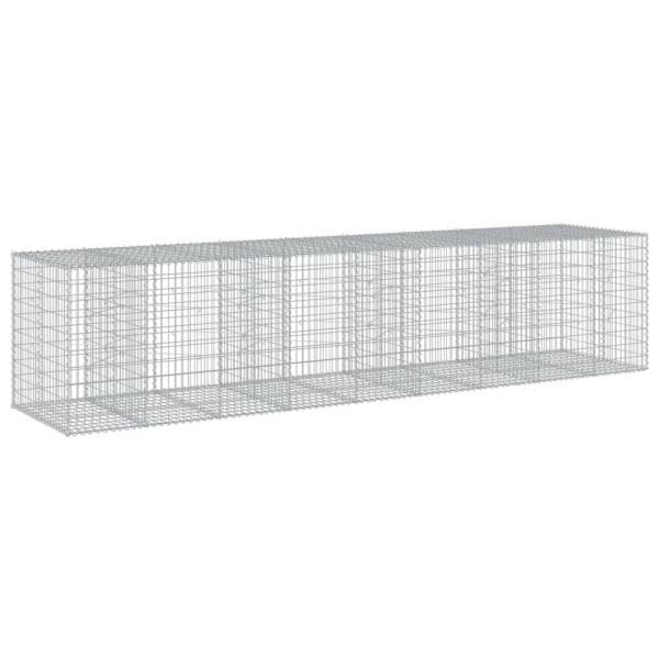 Cesta de gaviones con cubierta hierro galvanizado 450x100x100cm M 5