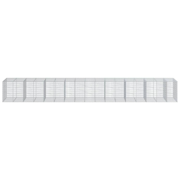 Cesto gabião com cobertura 850x100x100 cm ferro galvanizado M 3