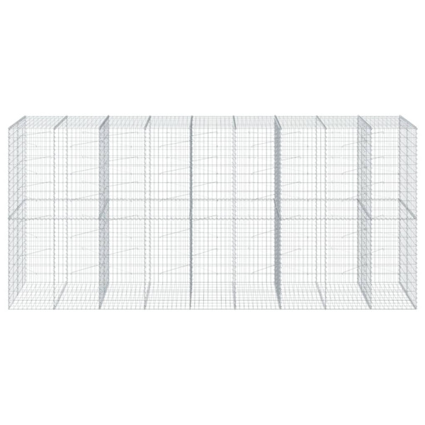 Cesta de gaviones con cubierta hierro galvanizado 450x100x200cm M 3