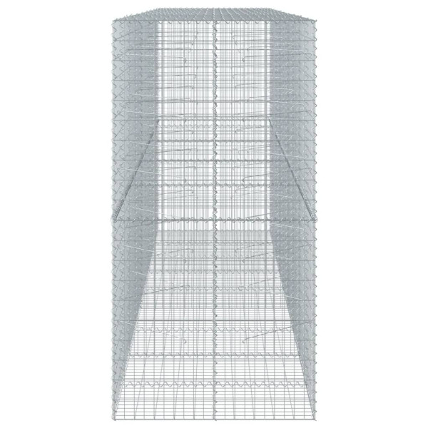 Cesto gabião com cobertura 450x100x200 cm ferro galvanizado M 4