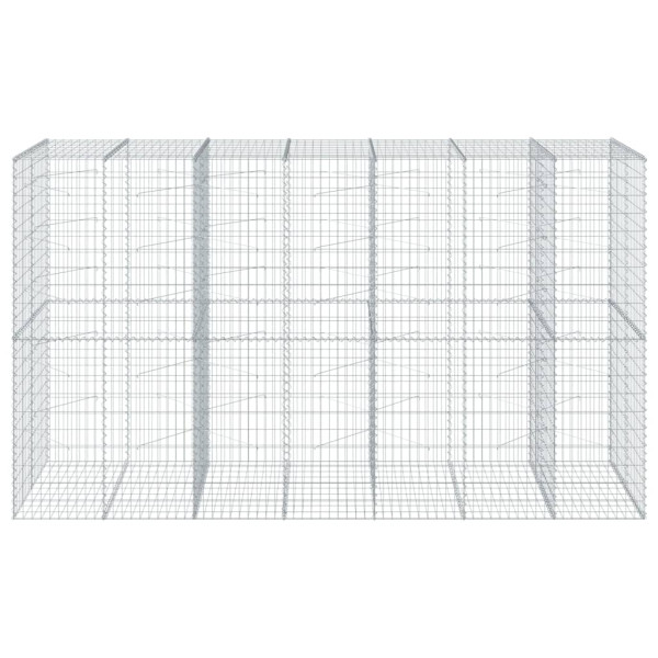 Cesta de gaviones con cubierta hierro galvanizado 350x100x200cm M 3