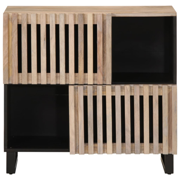 Aparador de madera maciza de mango 80x34x75 cm M 2