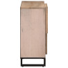 Aparador de madera maciza de mango 80x34x75 cm 4