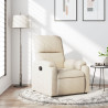 Sillón reclinable tela de microfibra beige 1