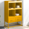 Aparador de acero laminado en frío amarillo 68.5x39x111.5 cm 1