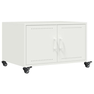 Mesa de centro 68x50x43.5 cm aço branco H