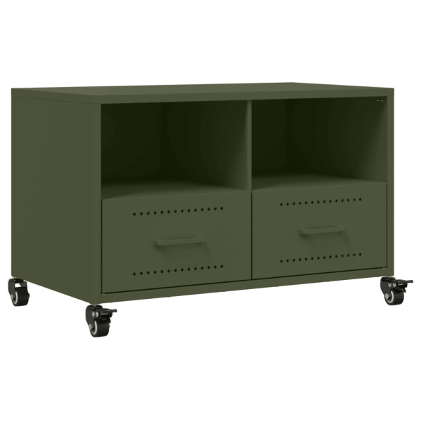 Mueble para TV acero laminado en frío verde oliva 68x39x43.5 cm M 2