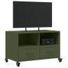 Móvel de TV 68x39x43.5 cm aço verde azeitona 4