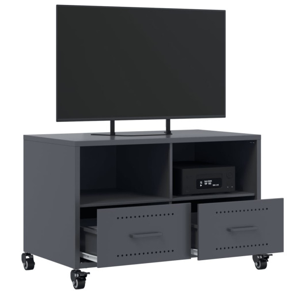 Mueble para TV acero laminado en frío antracita 68x39x43.5 cm M 5
