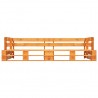 Sofá de jardim pallets de 2 lugares madeira marrom mel 2