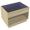 Mesa de centro con Infinity LED roble Sonoma 70x50x50 cm 5