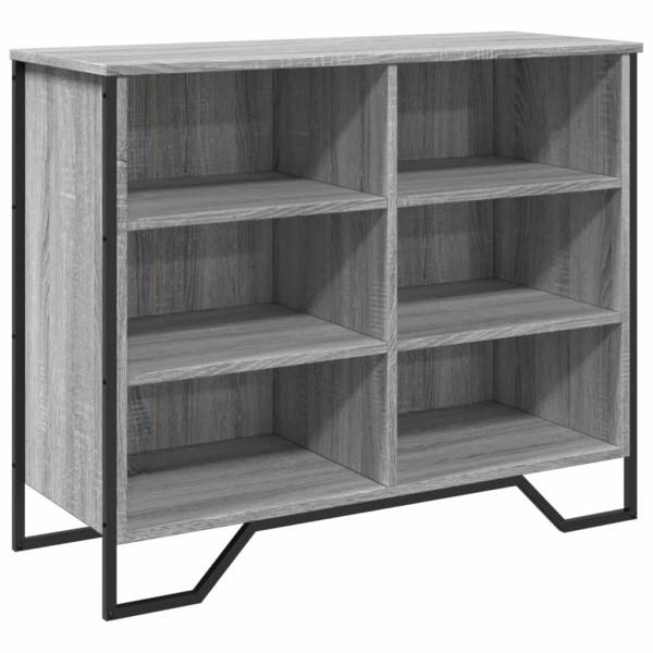 Aparador madera de ingeniería gris Sonoma 91x35.5x74.5 cm M 2
