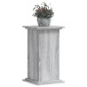 Soporte para planta madera ingeniería gris Sonoma 33x33x60 cm 3