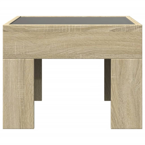 Mesa de cabeceira c/ LED Infinity 40x40x30 cm carvalho sonoma M 4